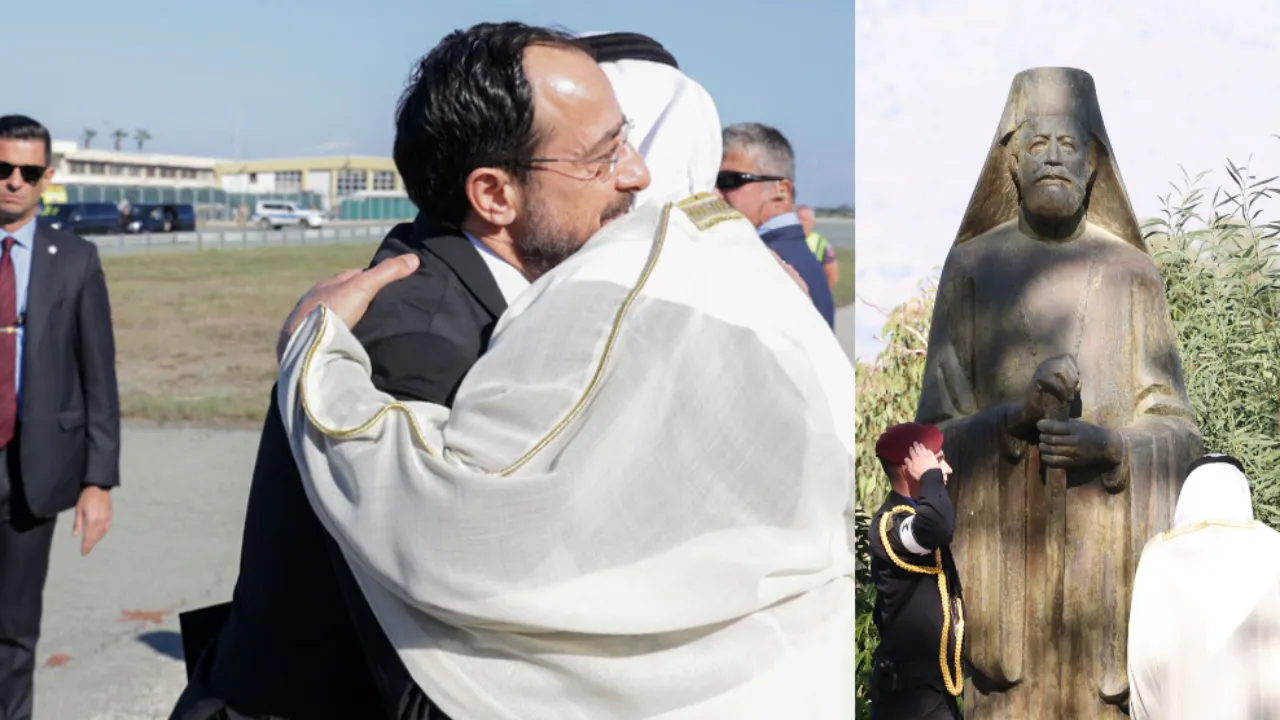 Skandal ziyaretin perde arkası! BAE Rumlara plan sundu! Al Nahyan Makarios’a saygı duruşunda bulundu