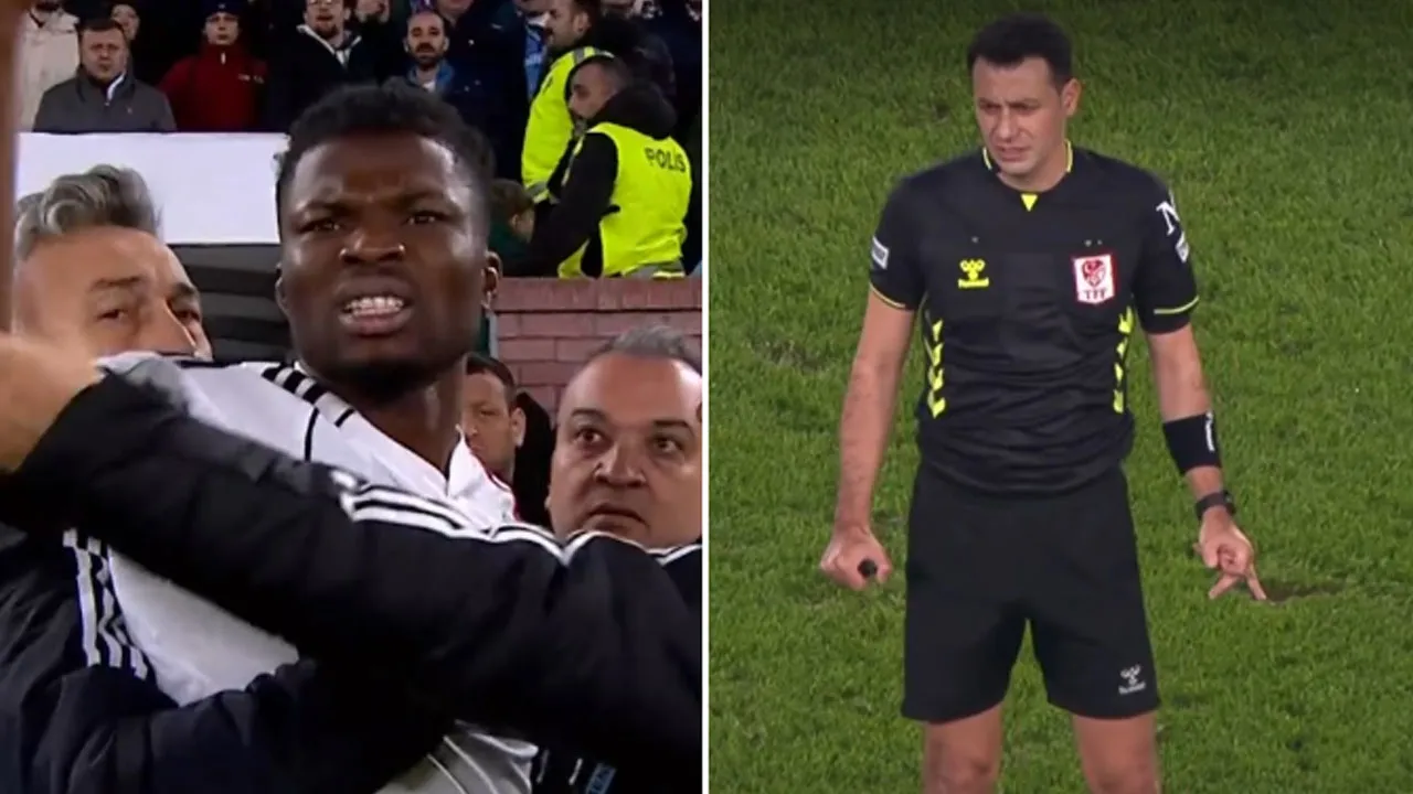 Trabzonspor - Beşiktaş derbisinde tansiyon yükseldi: Kırmızı gördü, çılgına döndü