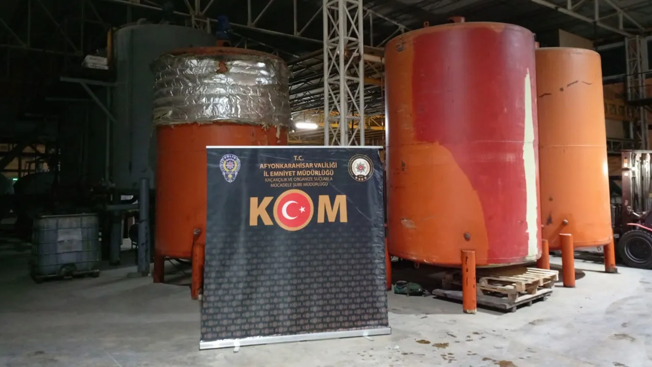 Afyonkarahisar'da 20 ton kaçak akaryakıt ele geçirildi