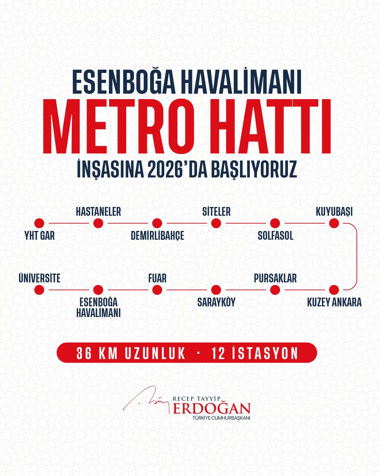 Ankaralılara metro müjdesi: Esenboğa Havalimanı Metro Hattı için tarih verildi