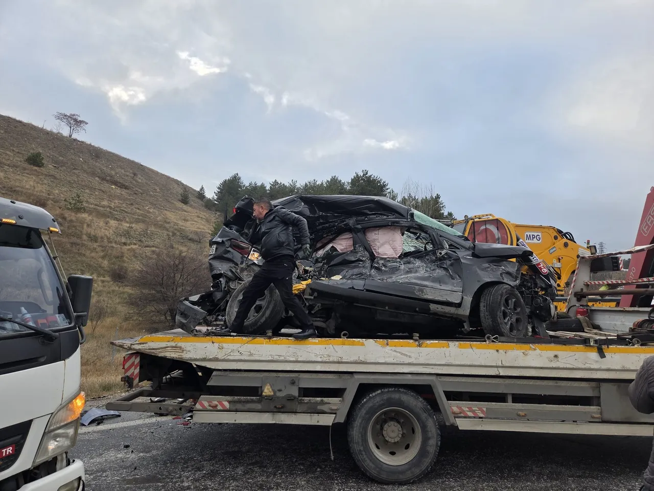 Meteoroloji kar uyarısı yapmıştı! Ankara’da zincirleme kazada 5 kişi yaralandı