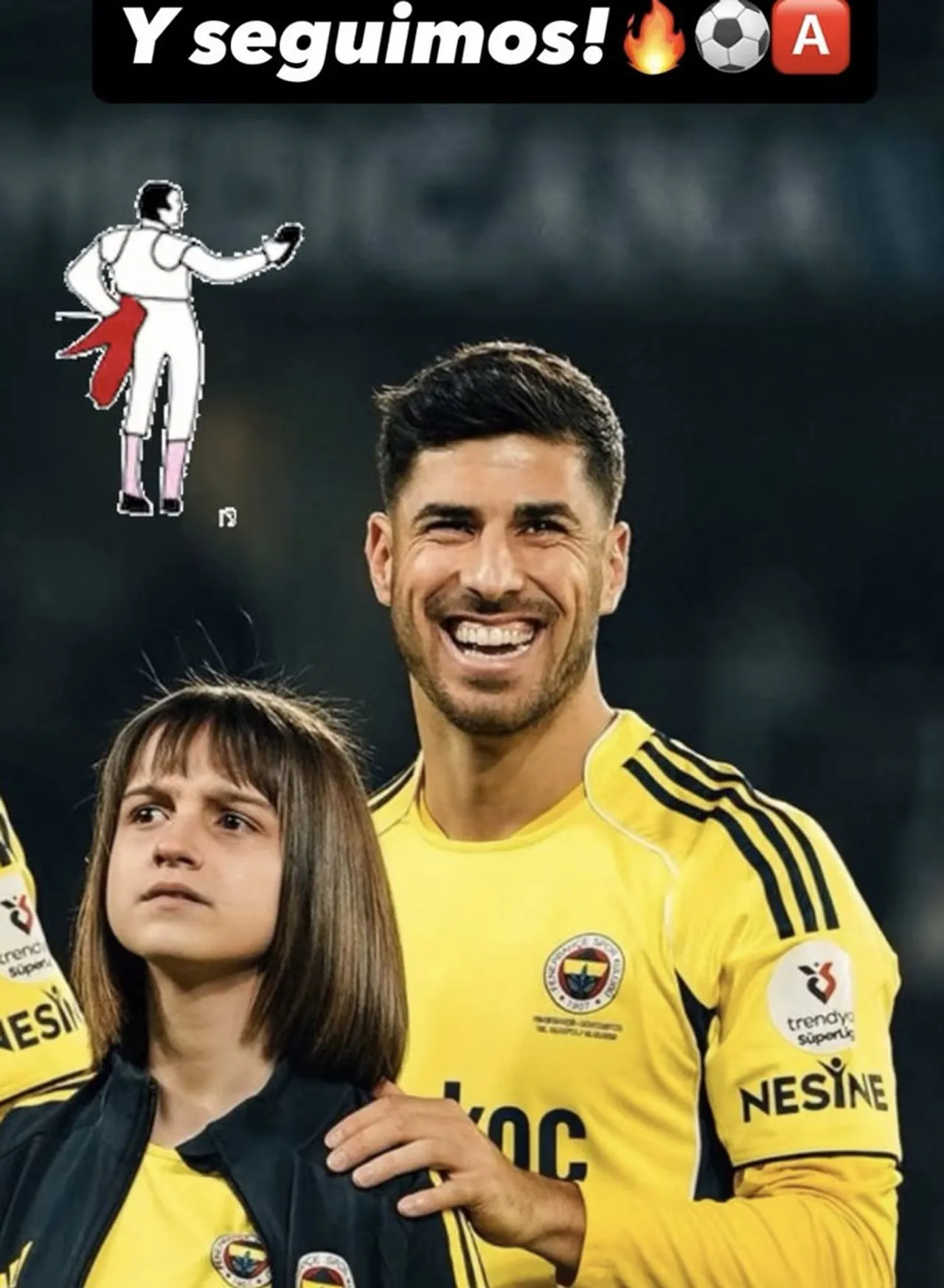 Asensio'nun paylaşımı