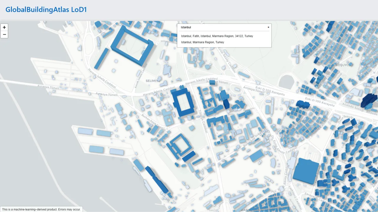 Gezegendeki her bina artık üç boyutlu haritada: Evinizi de bulabilirsiniz! (Global Building Atlas nasıl kullanır?)