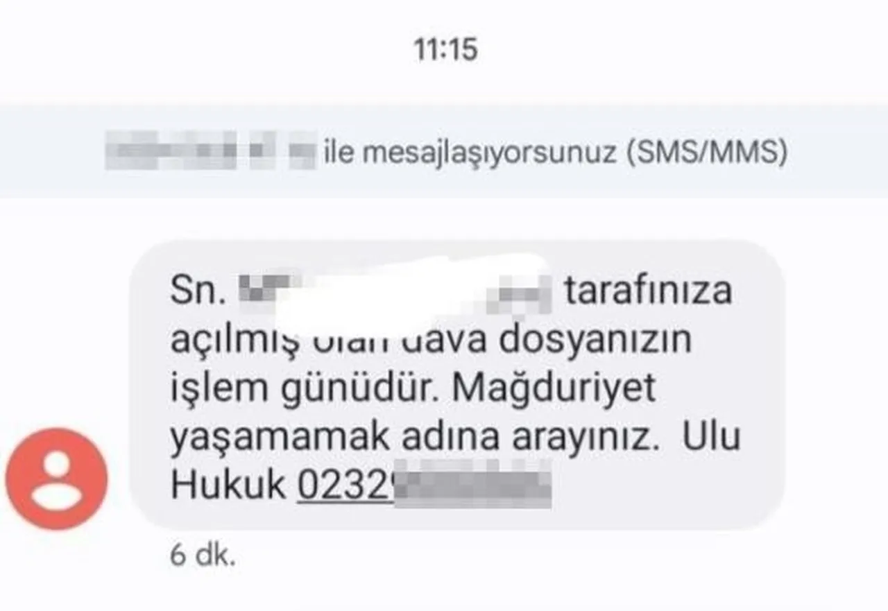 Dolandırıcılık mesajı
