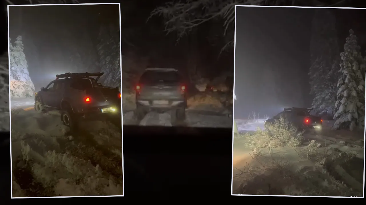 Kar kalınlığının 40 metreye ulaştığı Karabük beyaza büründü