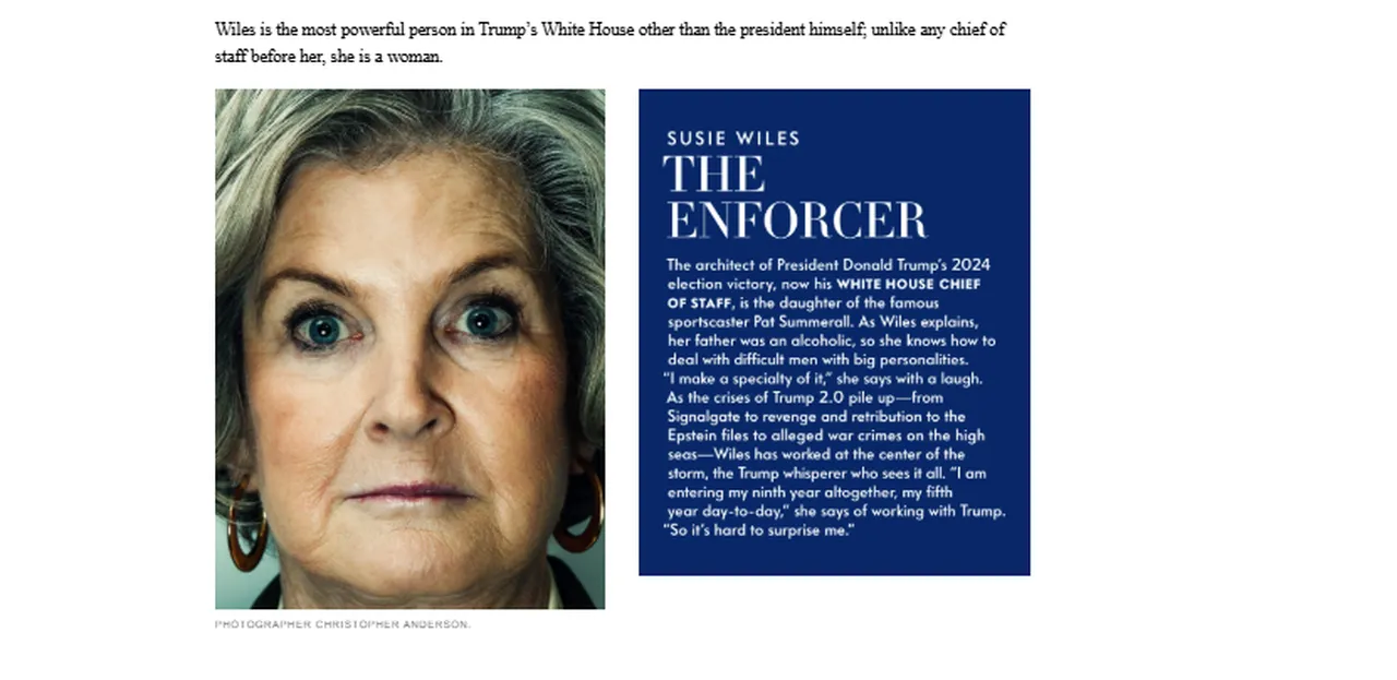 Susie Wiles ifşa etti: Trump yönetiminin karanlık yüzü