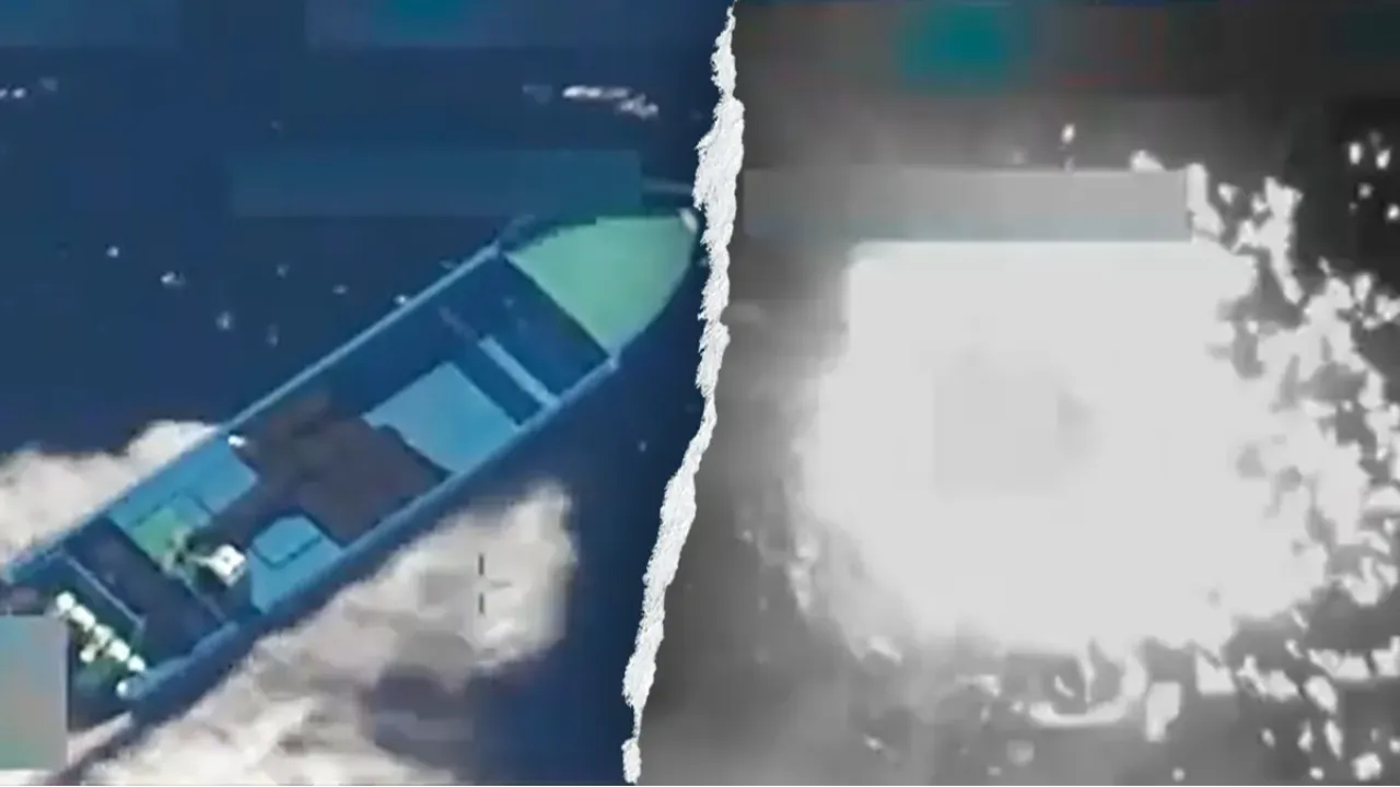 Trump emri verdi, ABD jetleri vurdu! Pasifik'teki saldırı görüntüleri paylaşıldı: Çok sayıda ölü var