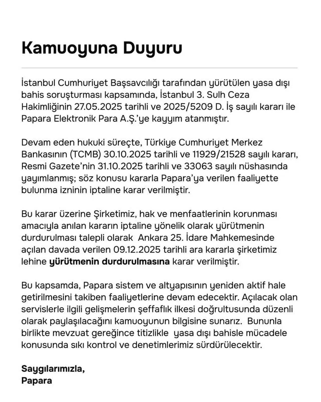 Açıklama geldi: Papara açıldı mı, ne zaman açılacak?