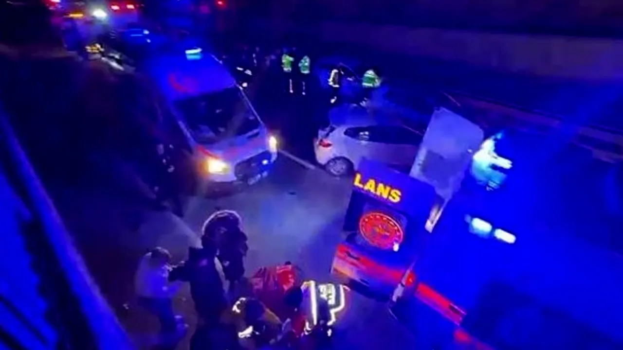 Çekmeköy'de zincirleme kaza! 7 araç birbirine girdi, yaralılar var