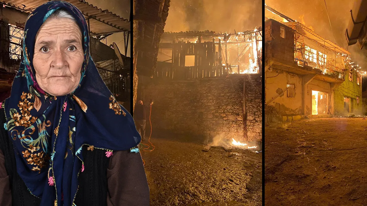 Gördes'te alevler 5 ocağı söndürdü... Görme engelli kadın feci şekilde can verdi