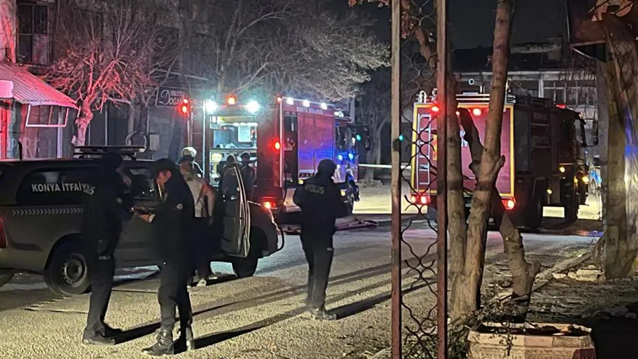 Konya'da yangın faciası! Yaşlı adam canından oldu
