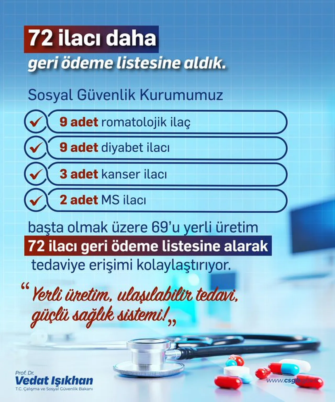 SGK 72 ilacı daha geri ödeme listesine aldı! Aralarında 3 kanser ilacı da var