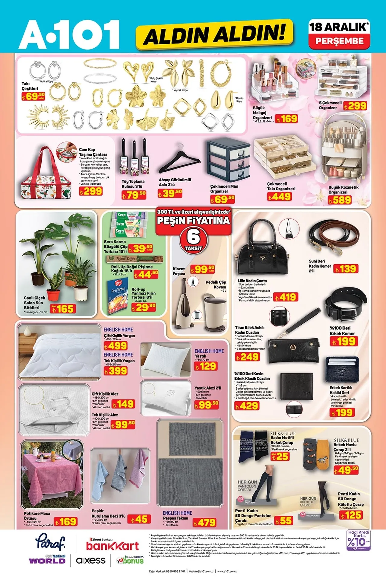 18 Aralık A101 Aktüel ürünler kataloğu! Bu hafta A101'de hangi ürünler var?