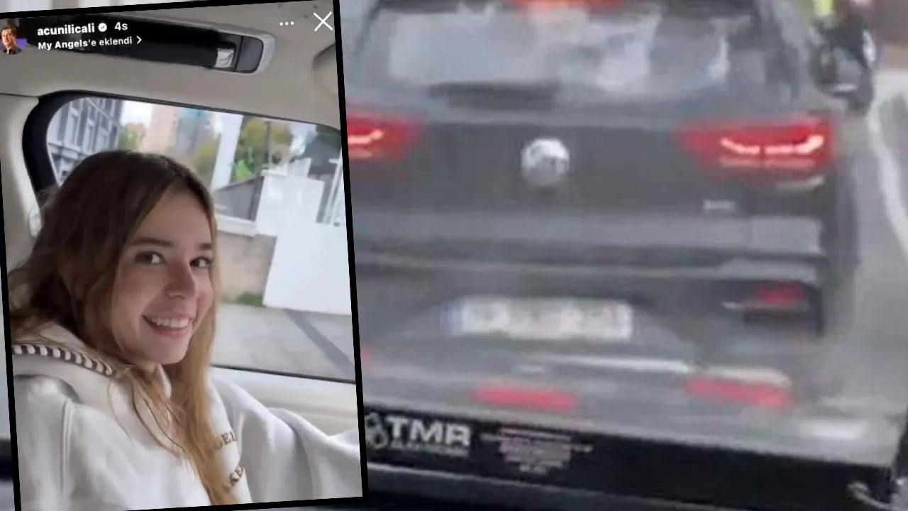 Farkına varmadan ifşa etti: Acun Ilıcalı'nın kızı çakarlı araç kullanıyor