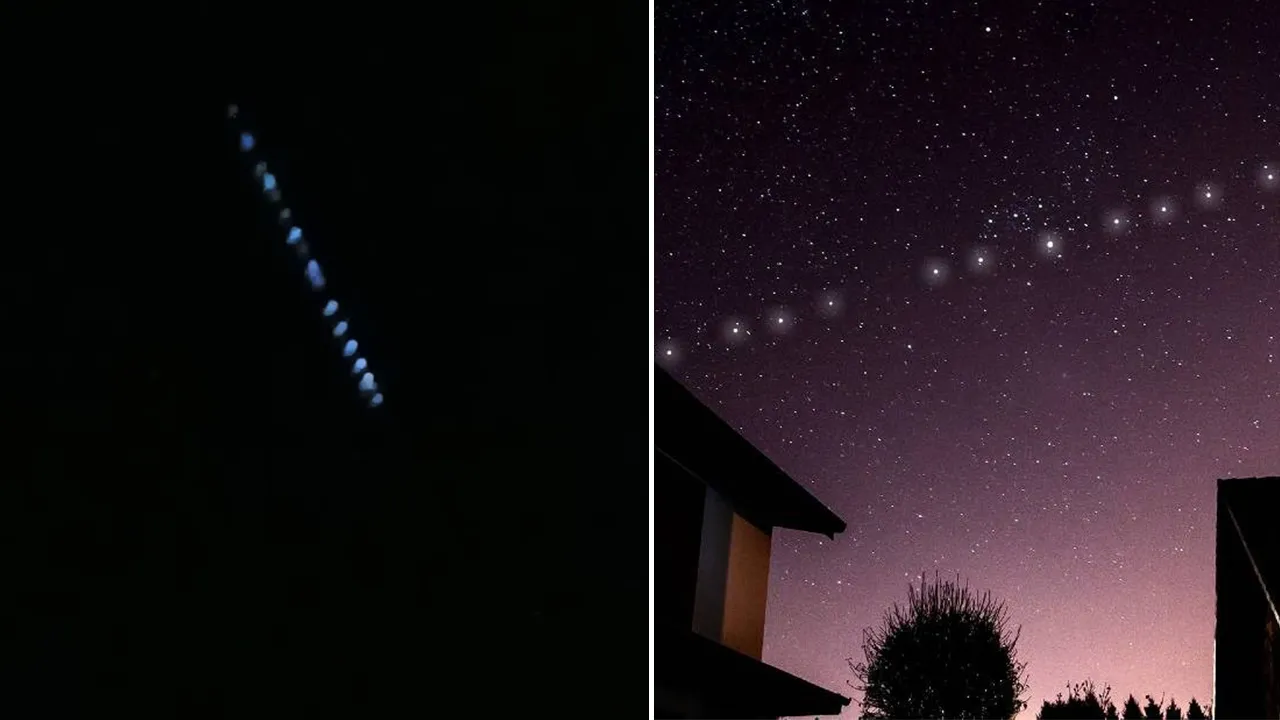 Erzincan'da sıra dışı gece! Starlink'i görenler telefona sarıldı