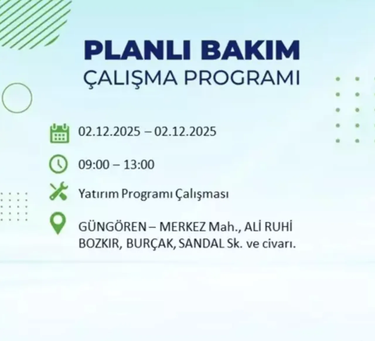 2 Aralık İstanbulda elektrikler ne zaman gelecek? BEDAŞ ve AYEDAŞ kesinti programı