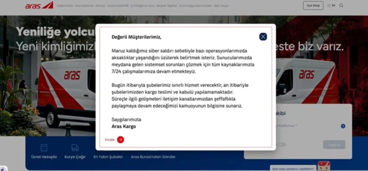 Aras Kargodaki siber saldırı sorunu düzeldi mi? Açıklama geldi