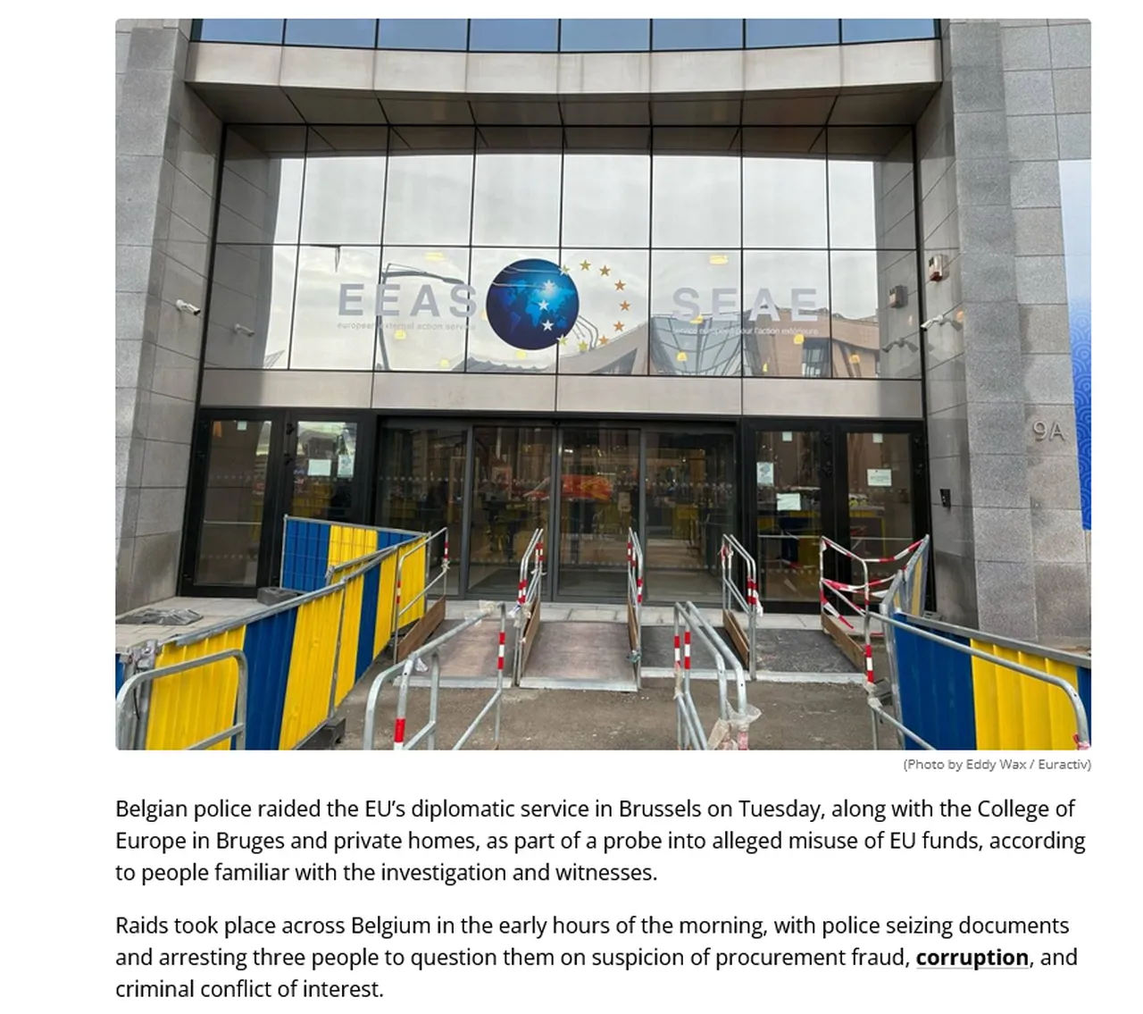 Belçika polisi, AB merkezine baskın düzenledi: Milyon dolarlık yolsuzluk ifşa oldu