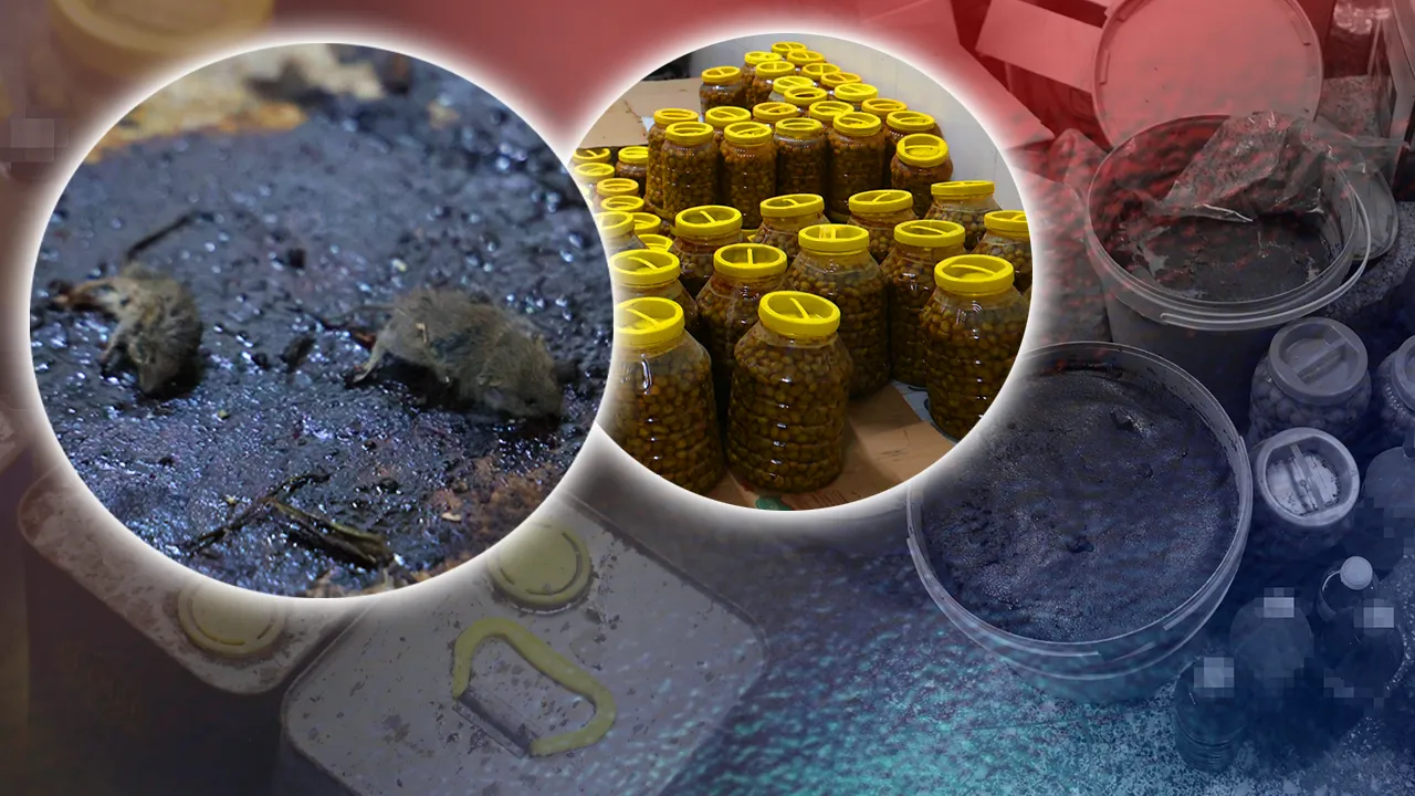 Gıdalar ve ölü fareler yan yana! Görüntüler mide bulandırdı 