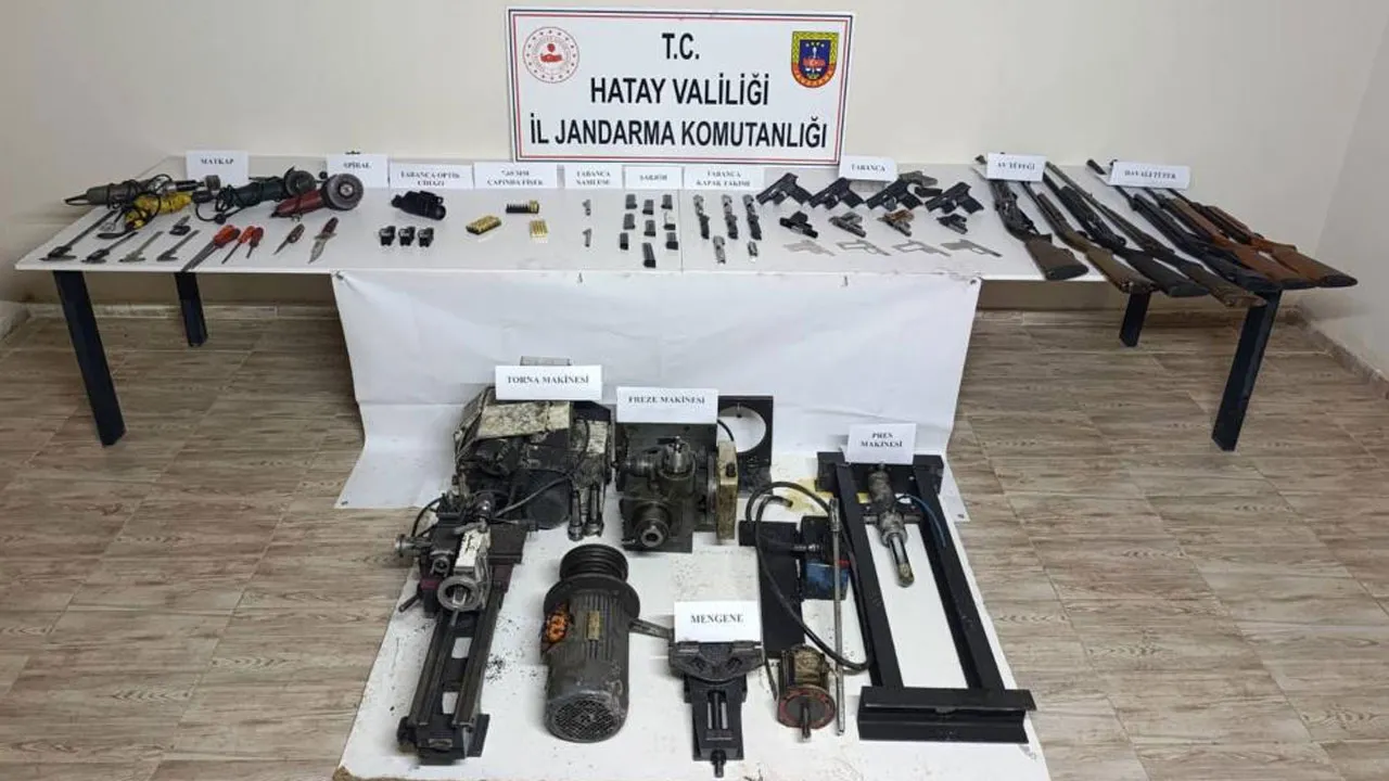 Hatay'da evini silah yapım atölyesine çevirdi, suçüstü yakalandı