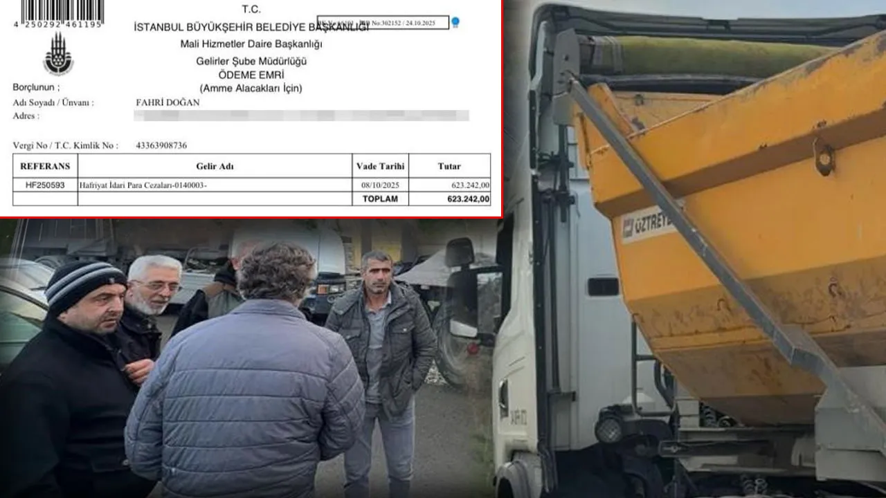 İSKİ talimatıyla döküm yapan kamyonculara İBB'den milyonluk ceza! 