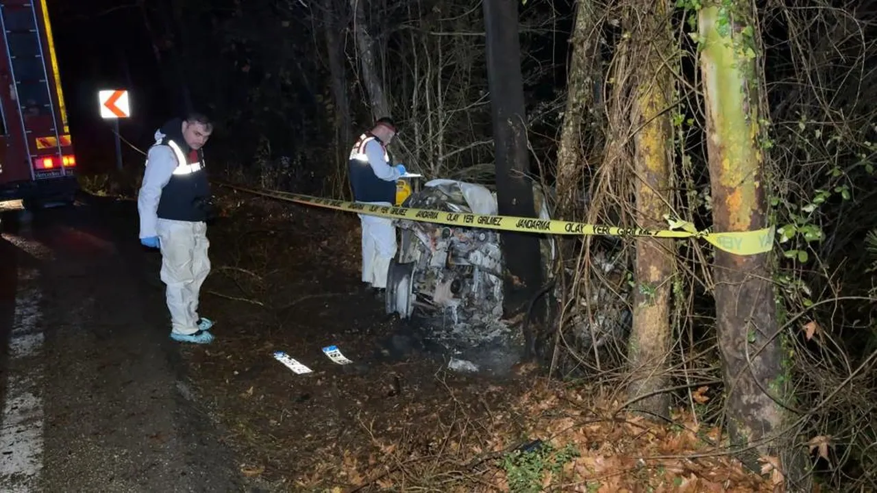 Safranbolu'da korkunç kaza! Sürücü yanarak hayatını kaybetti