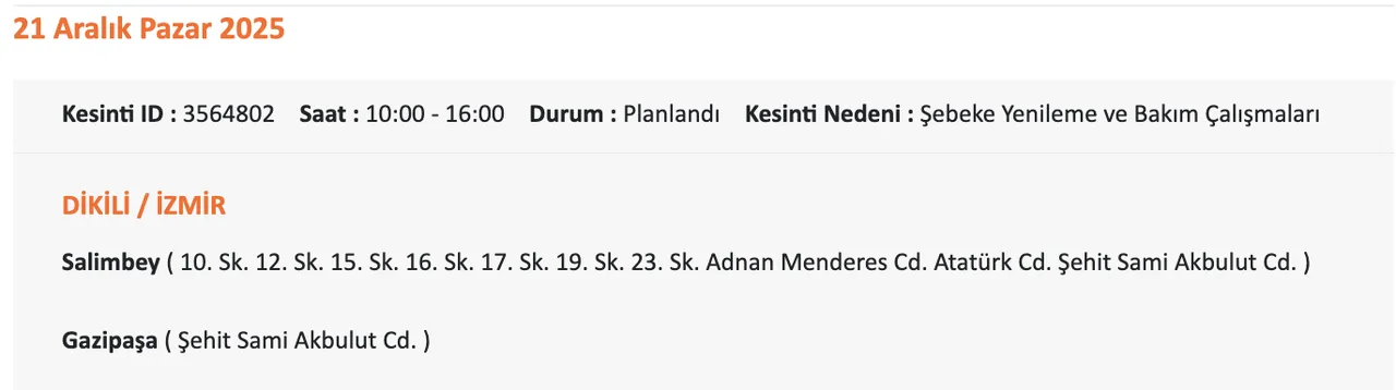 Gaziemir elektrik kesintisi son dakika! İzmirde elektrikler ne zaman gelecek?
