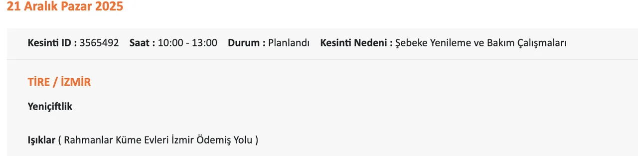Gaziemir elektrik kesintisi son dakika! İzmirde elektrikler ne zaman gelecek?