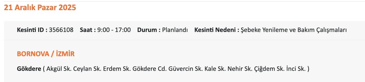 Gaziemir elektrik kesintisi son dakika! İzmirde elektrikler ne zaman gelecek?
