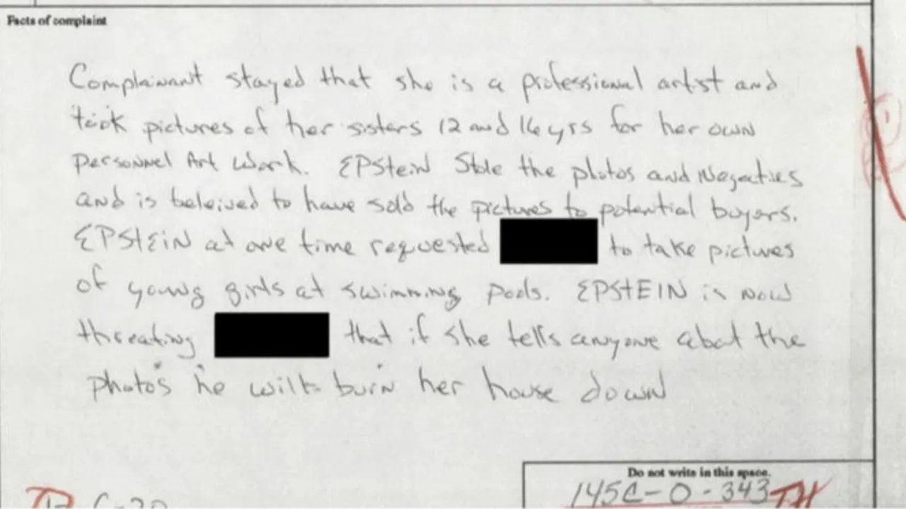 5 maddede Epstein dosyalarının ilk kısmı: Adaleti utandıran 29 yıllık şikayet