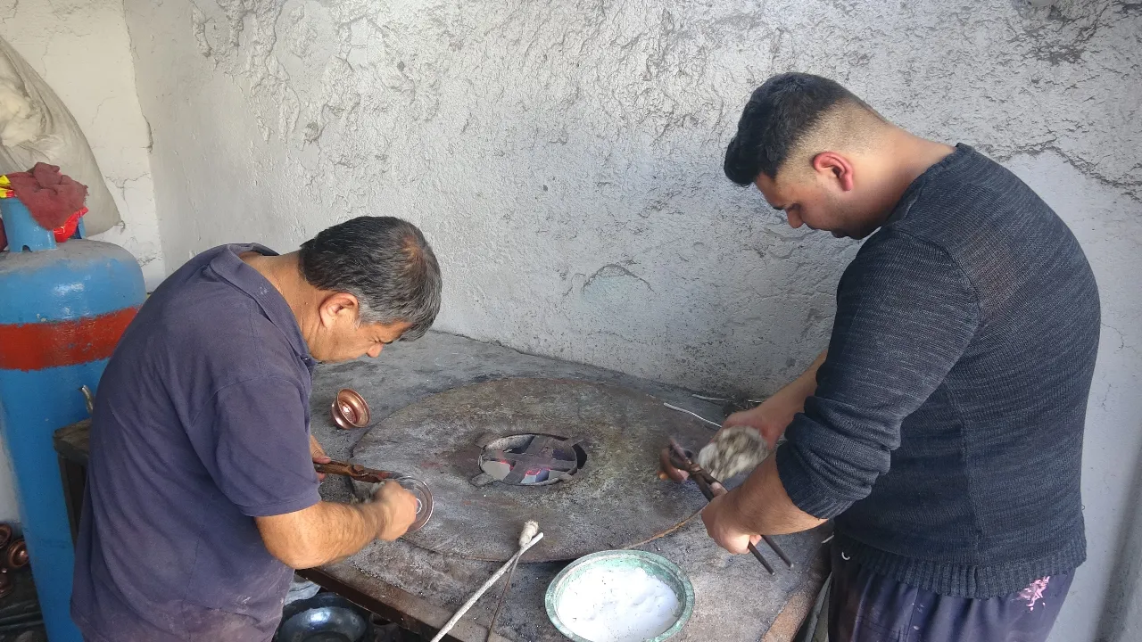 Gaziantep’te 45 yıllık kalaycılık mesleği geleceğe taşınıyor