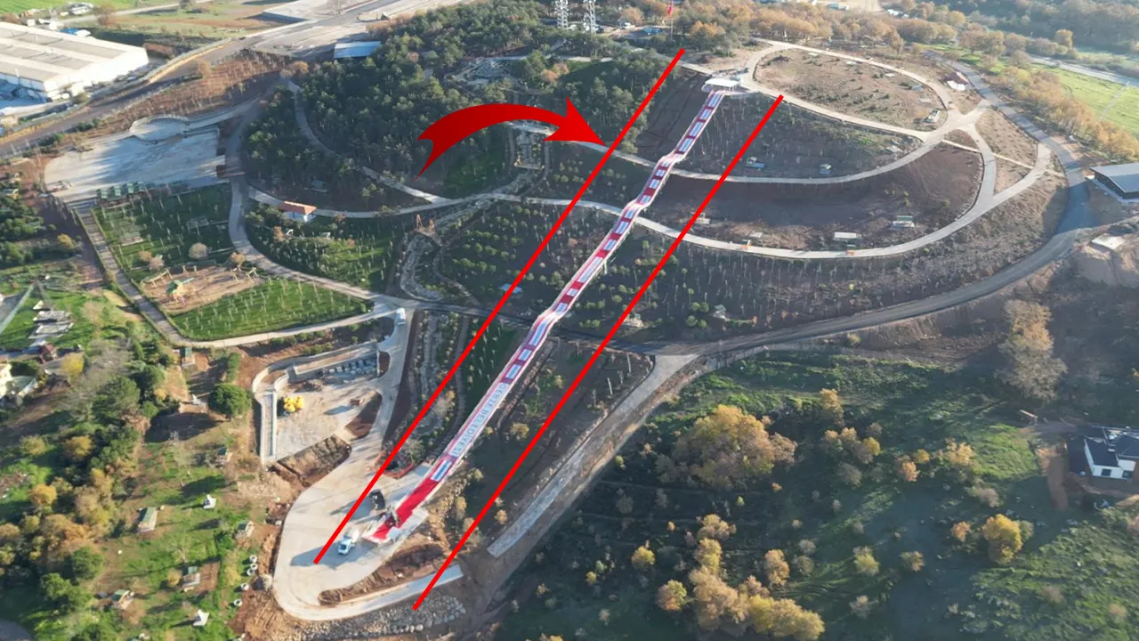 İstanbul'un yanı başında açılacak! 207 metrelik Türkiye'nin en uzun kaydırağında sona gelindi