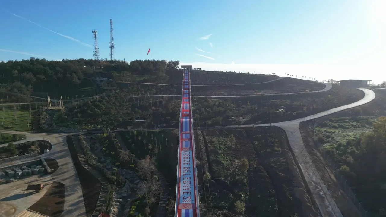 İstanbul'un yanı başında açılacak! 207 metrelik Türkiye'nin en uzun kaydırağında sona gelindi