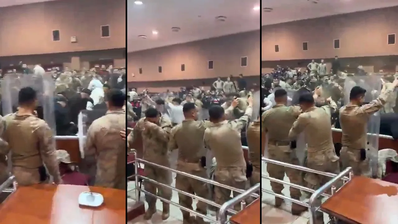 Barış boyun davasında karar açıklandı, sanıklar çıldırdı! Sandalyeler havada uçuştu, biber gazıyla müdahale edildi