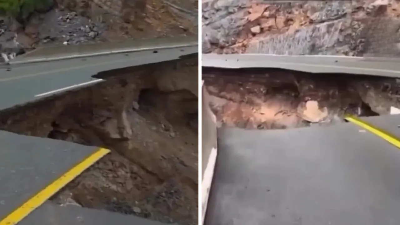 Birleşik Arap Emirlikleri'ni sel vurdu! Sokaklar göle döndü, yollar çöktü