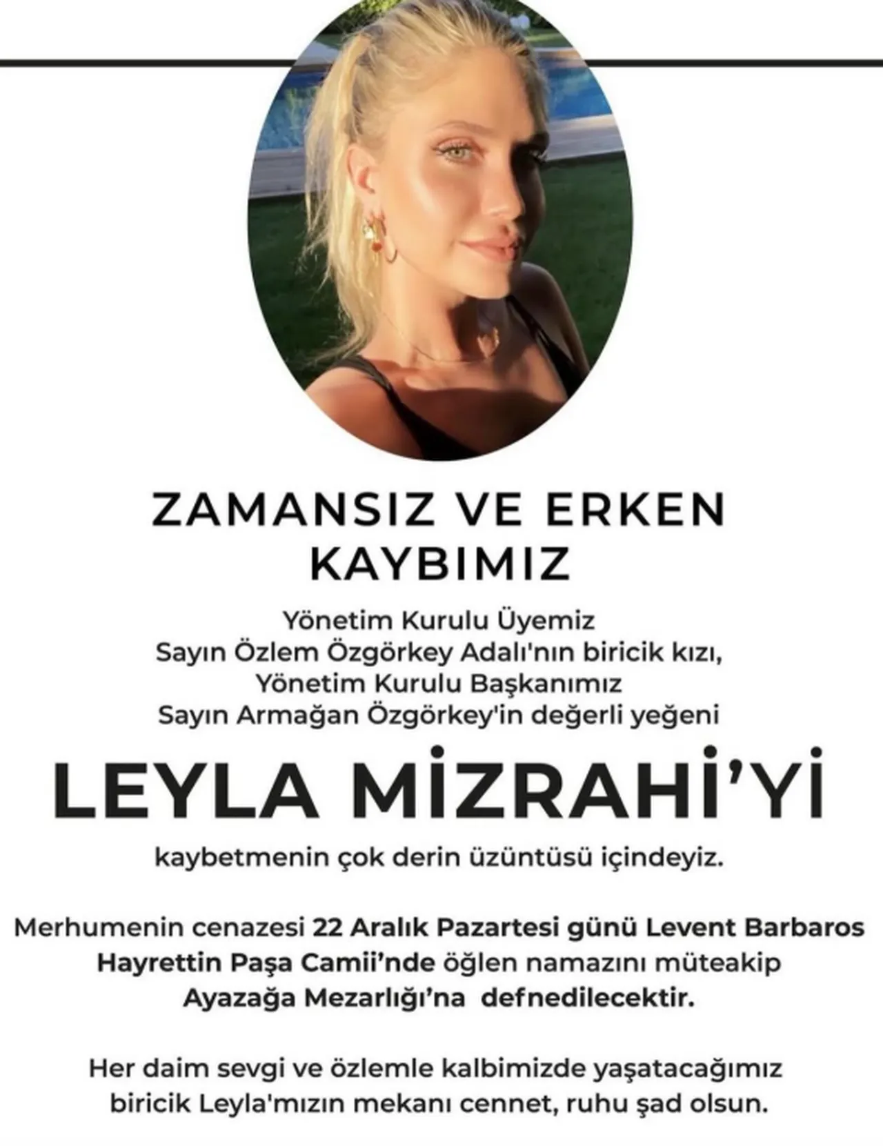 Leyla Mizrahi neden öldü, hastalığı neydi? Özlem Adalı'nın kızı olarak biliniyor
