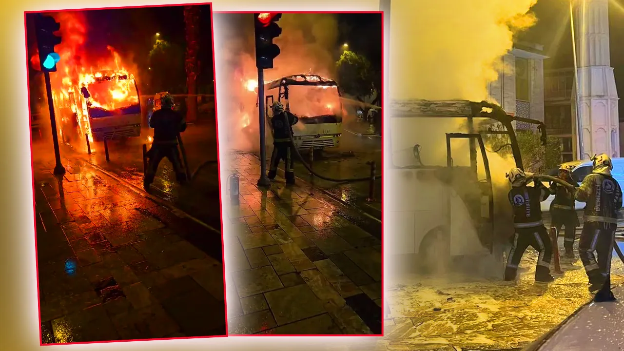 Denizli’de onlarca işçi saniyelerde ölümden döndü! Dumanı fark eden şoför faciayı önledi 