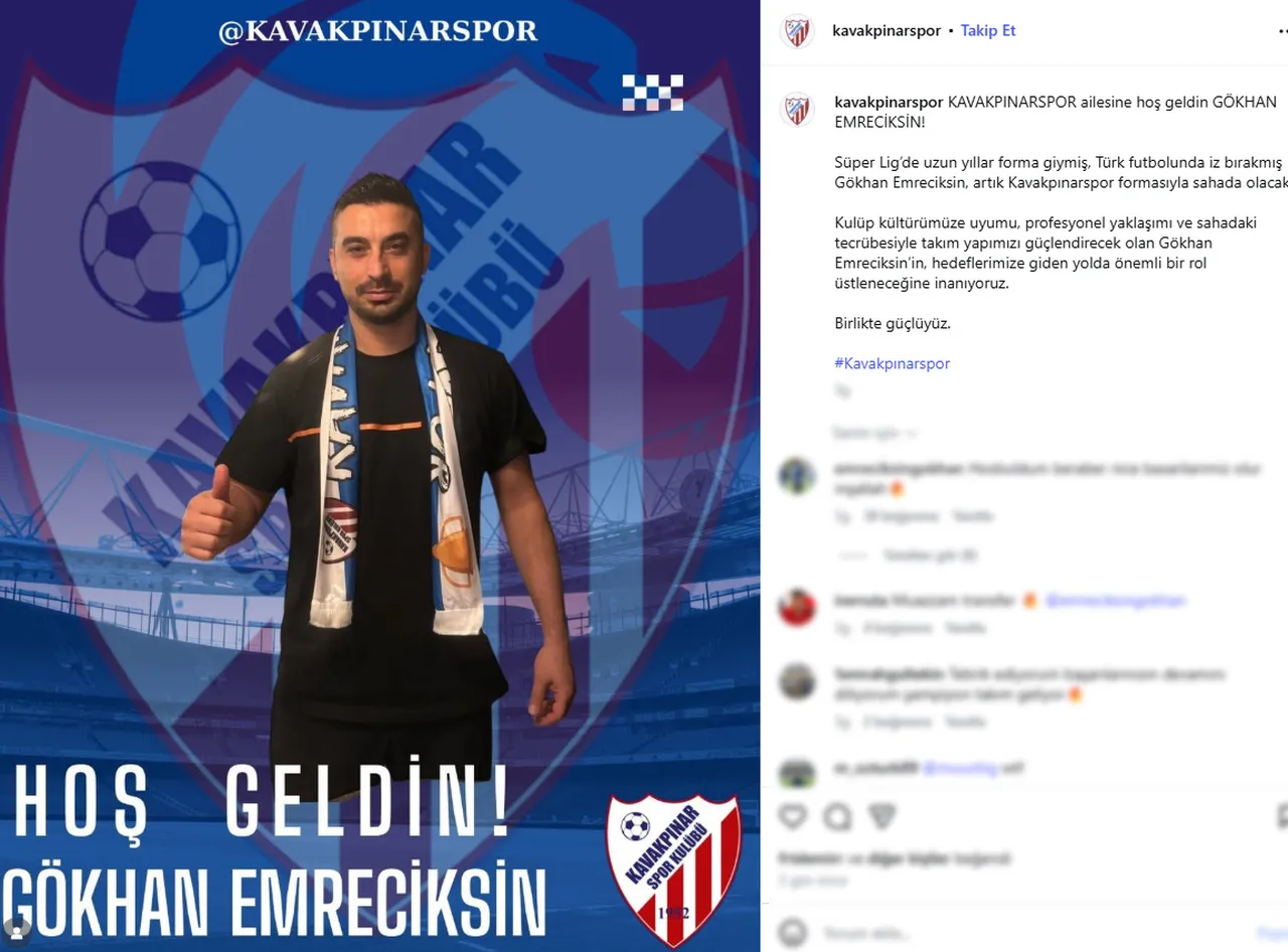 Kavakpınarspor'un transfer açıklaması