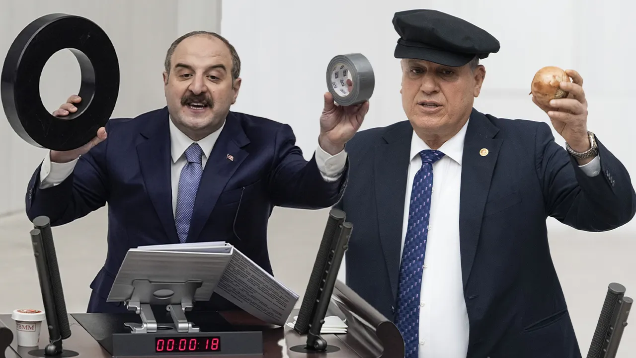 İki aylık bütçe maratonunda Meclis kürsüsü adeta markete döndü: Soğanlı, meyveli, uzaylı bütçe