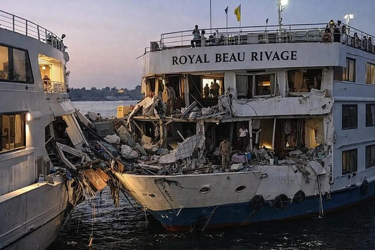 Lüks cruise gemileri çarpıştı: Nil Nehrinde korkunç kaza!