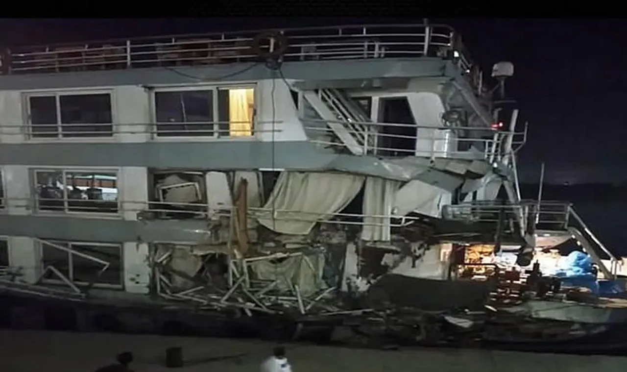 Lüks cruise gemileri çarpıştı: Nil Nehrinde korkunç kaza!