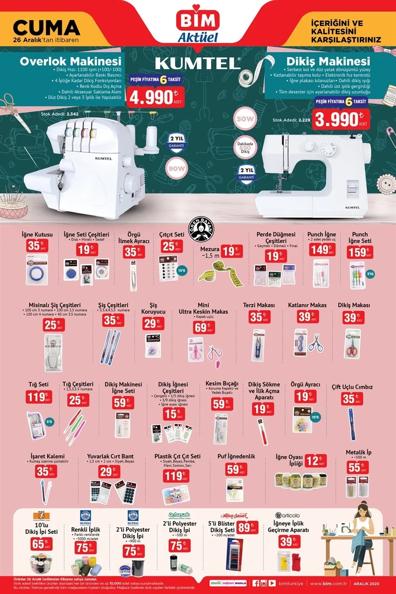 26 Aralık BİM aktüel ürünler kataloğu paylaşıldı! Bimde bu hafta neler var?