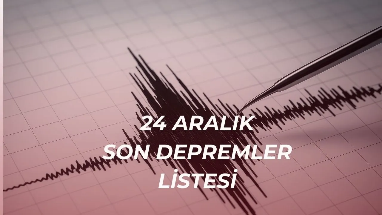Az önce deprem nerede oldu? 24 Aralık AFAD ve Kandilli Rasathanesi son depremler listesi
