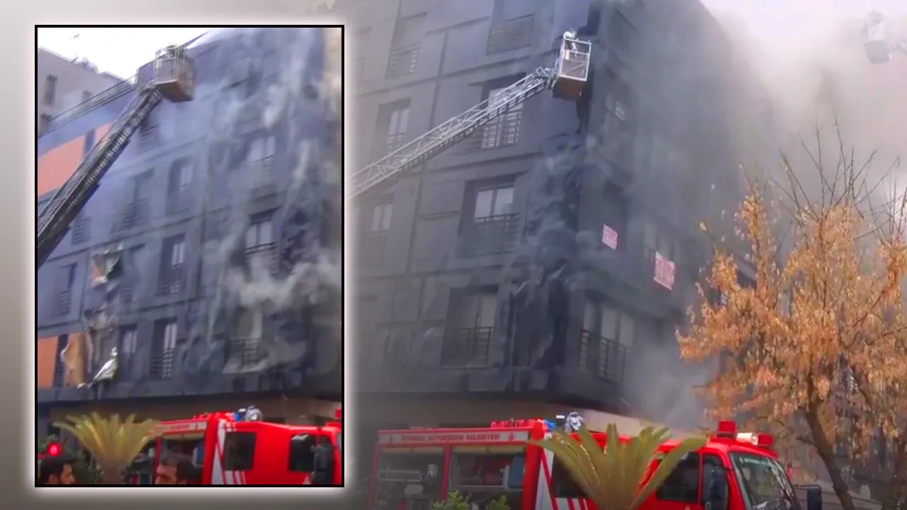 Kadıköy’de 5 katlı binada yangın! Çok sayıda ekip sevk edildi 