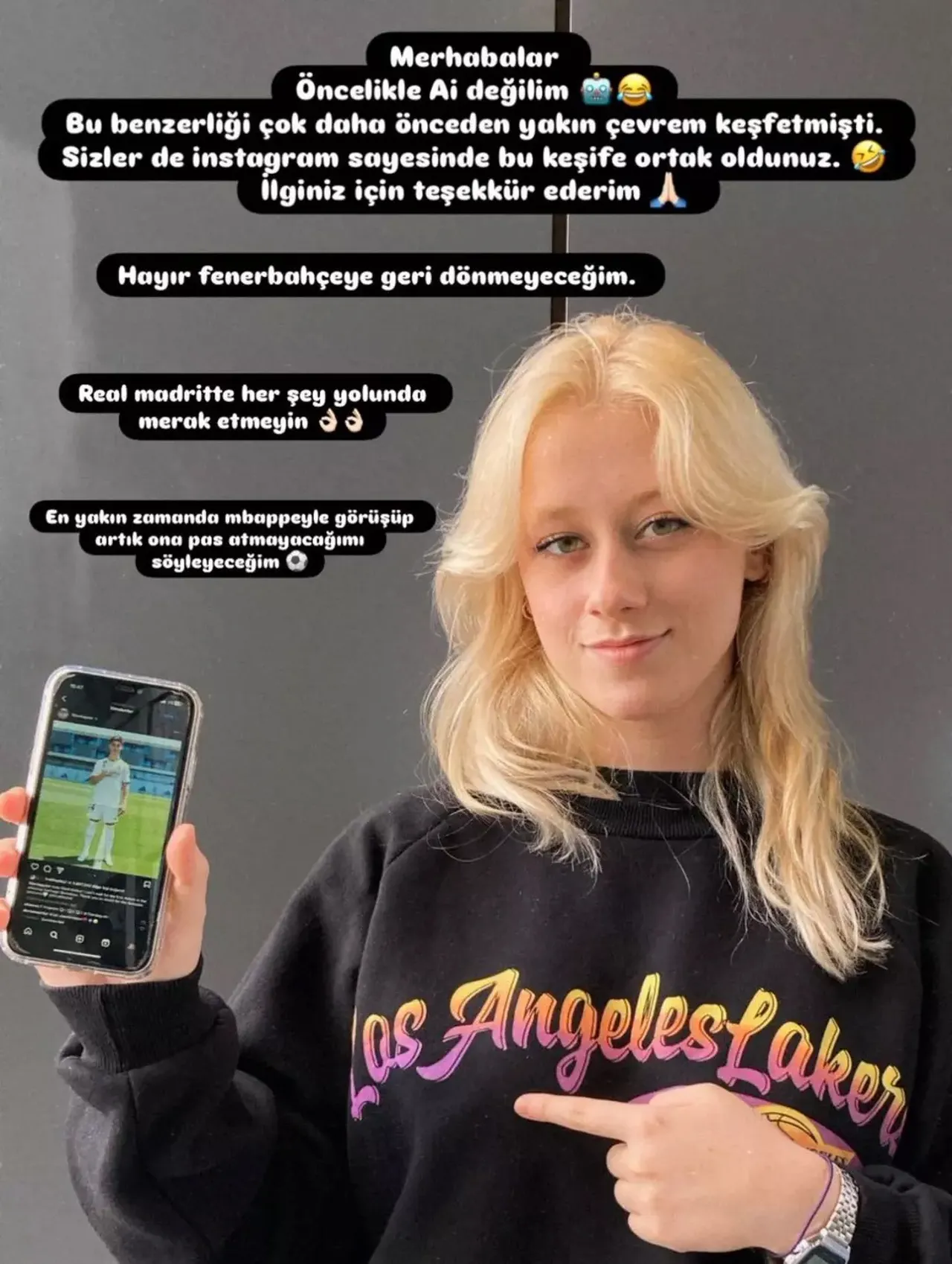 Arda Güler’e benzerliğiyle viral oldu! “Yapay zeka değilim”