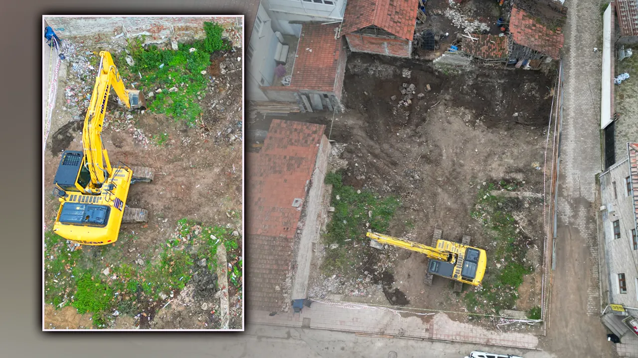 Bursa'da inşaat kazısında şaşırtan manzara! Mezar ve testi bulundu 