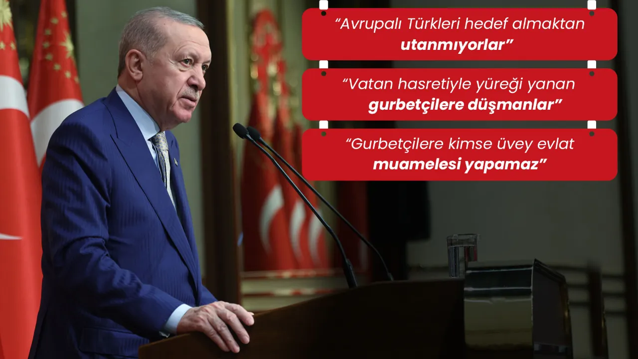 Cumhurbaşkanı Erdoğan'dan muhalefete 'Avrupa Türkleri' tepkisi: Kimseye ezdirmeyiz, hadlerini bildiririz