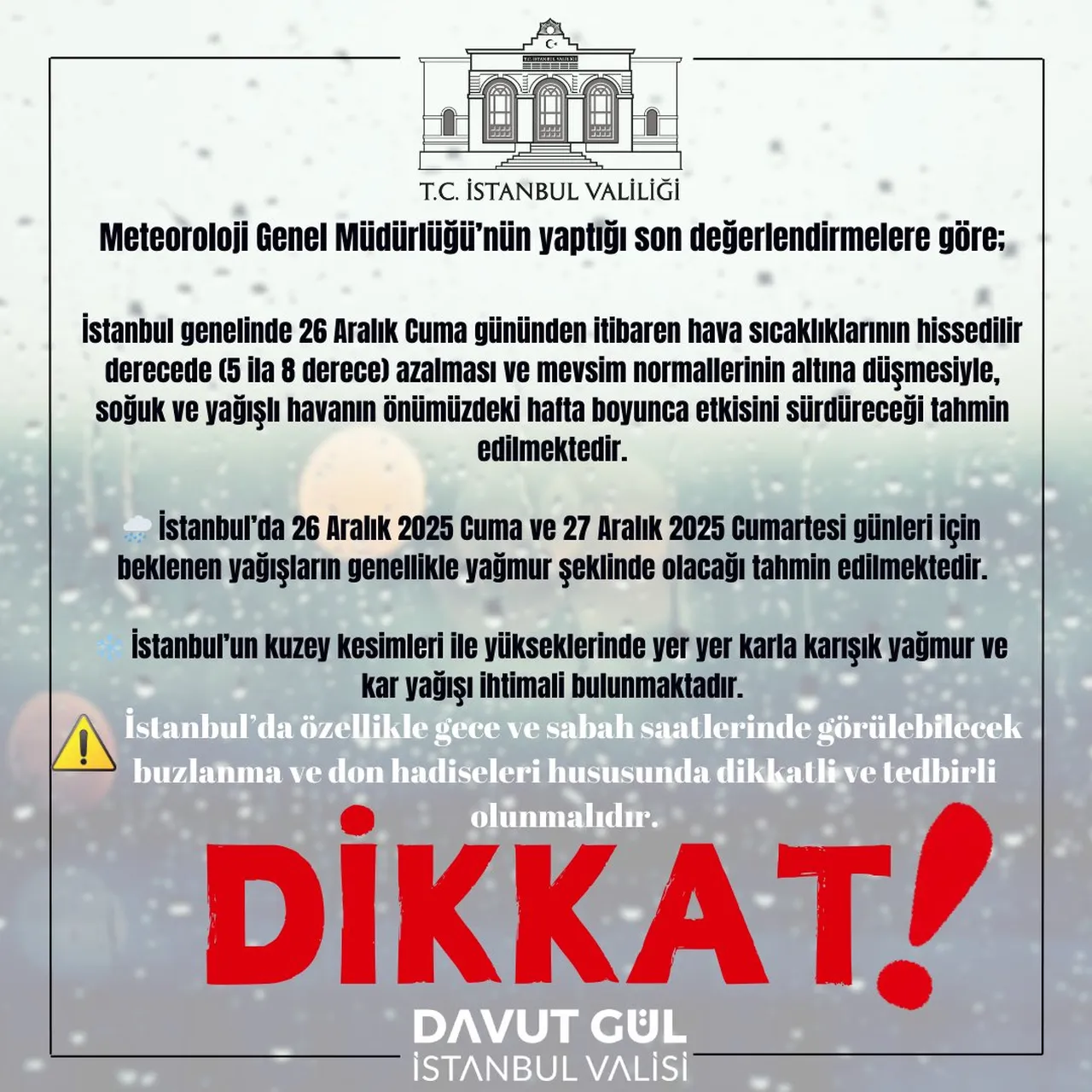 İstanbula kar ne zaman yağacak, saat kaçta? Meteorolojiden açıklama geldi