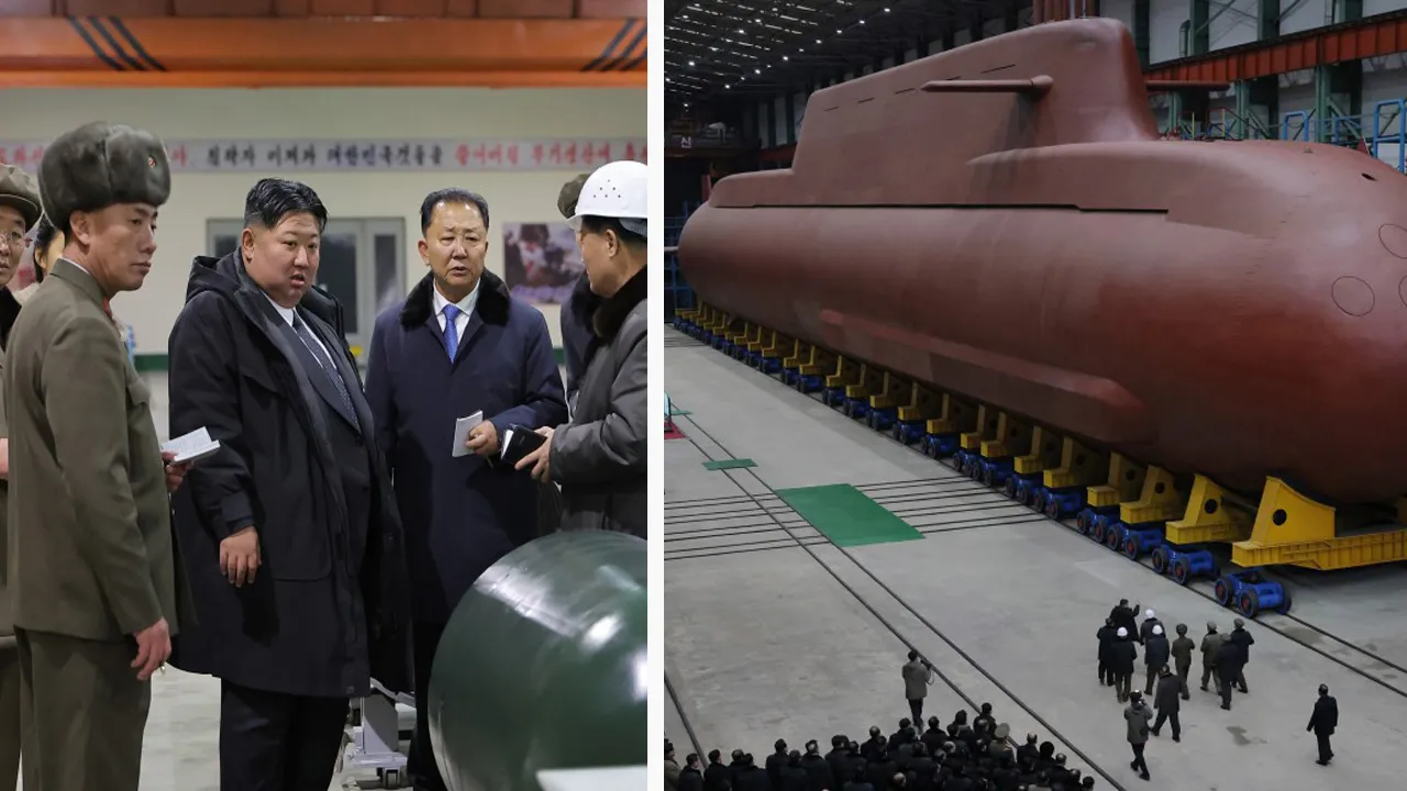 Kuzey Kore lideri Kim yeni nükleer denizaltını denetledi: Düşmanlarımız en acımasızı ile karşılacak