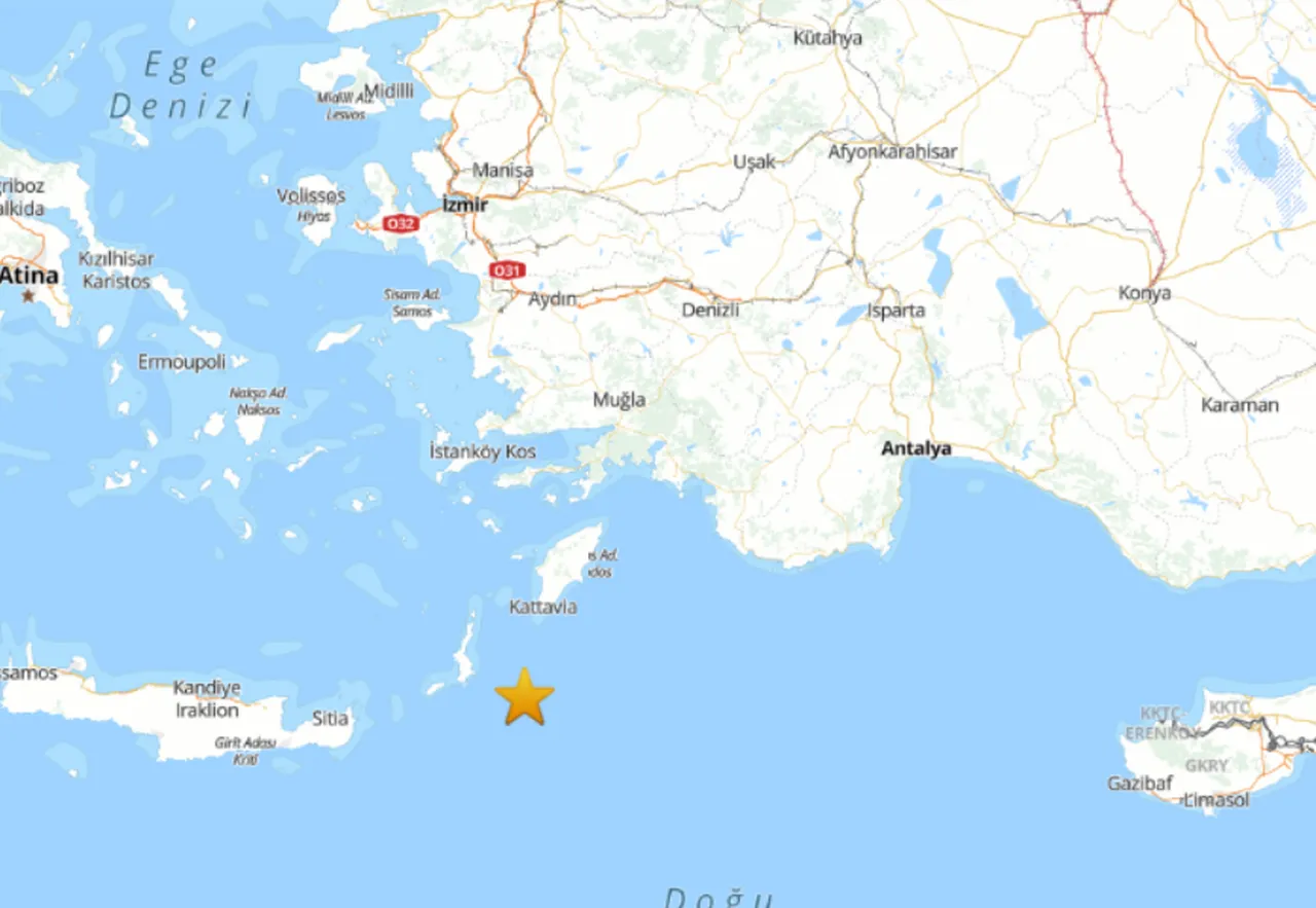 AFAD deprem haritası grafiği